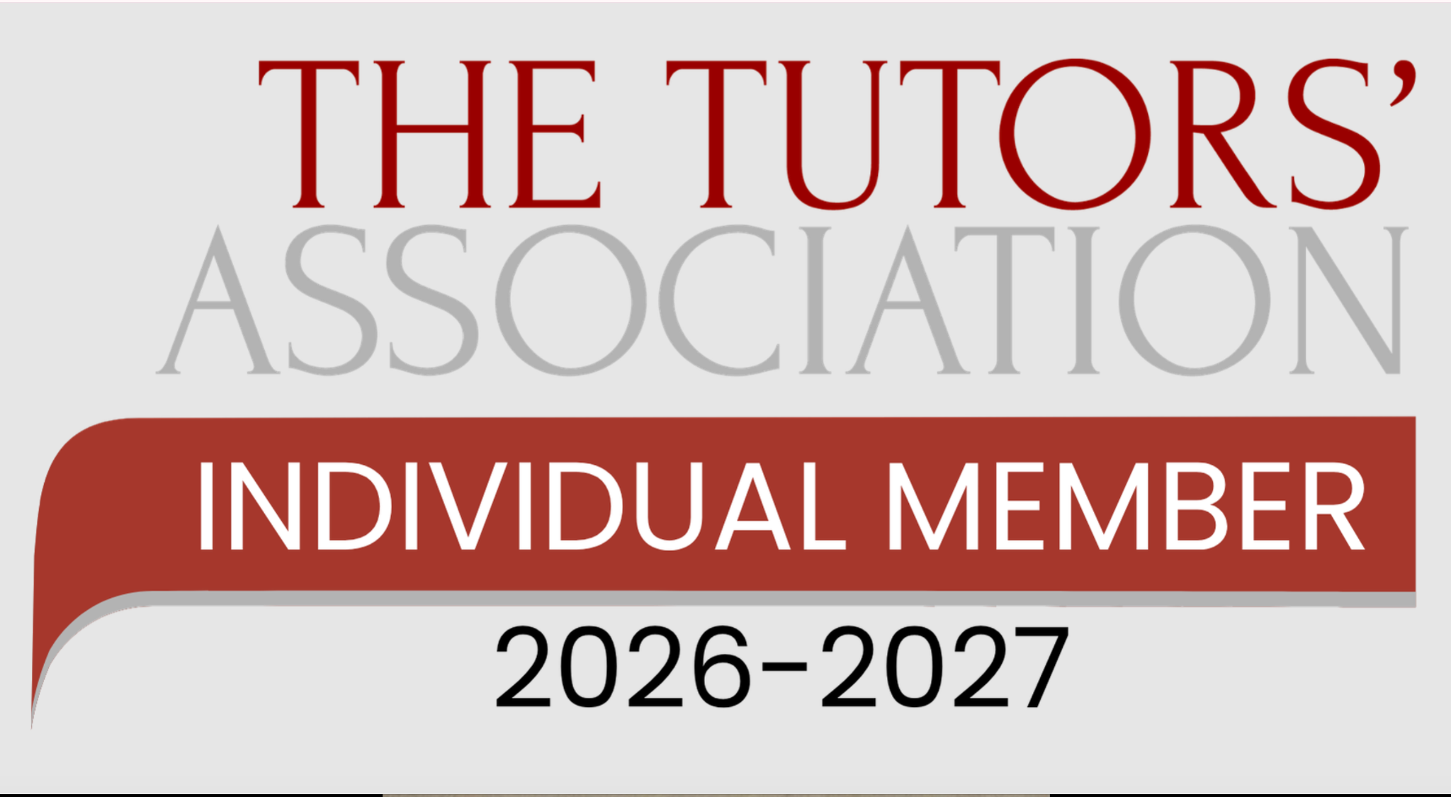 The Tutors’ Association individual member 2026–2027